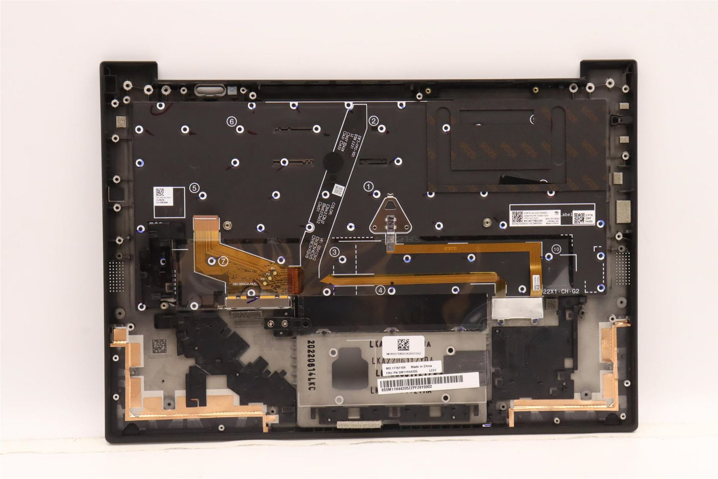 Lenovo ThinkPad X1 10th Gen Keyboard Palmrest Top Cover Bulgarian 5M11H44205