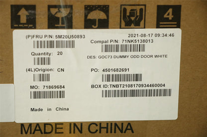 Lenovo MECHANICAL Bezel dummy ODD,White 5M20U50893