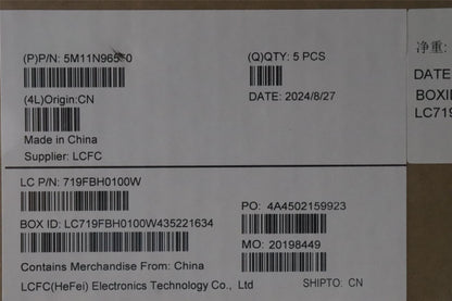 Lenovo MECH_ASM FRU KBD CCV HBW (PMX) US BK 5M11N96551