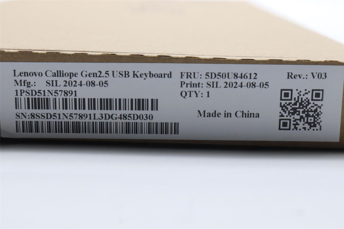 Lenovo DT_KYB Calliope USB G2.5 BK_Nordic 5D50U84612