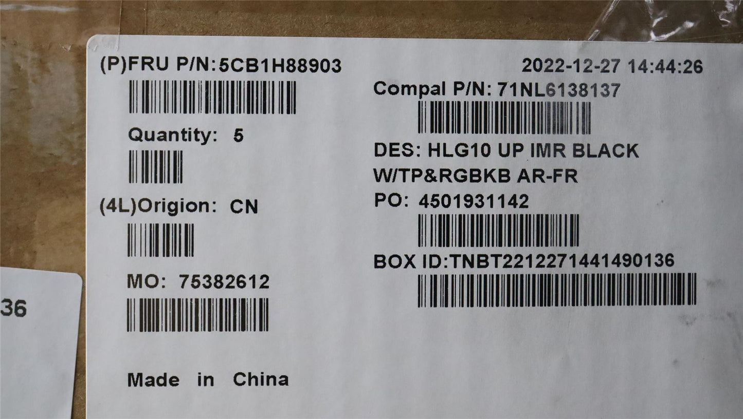 Lenovo IdeaPad 3 15IAH7 Palmrest Cover Touchpad Keyboard Black 5CB1H88903