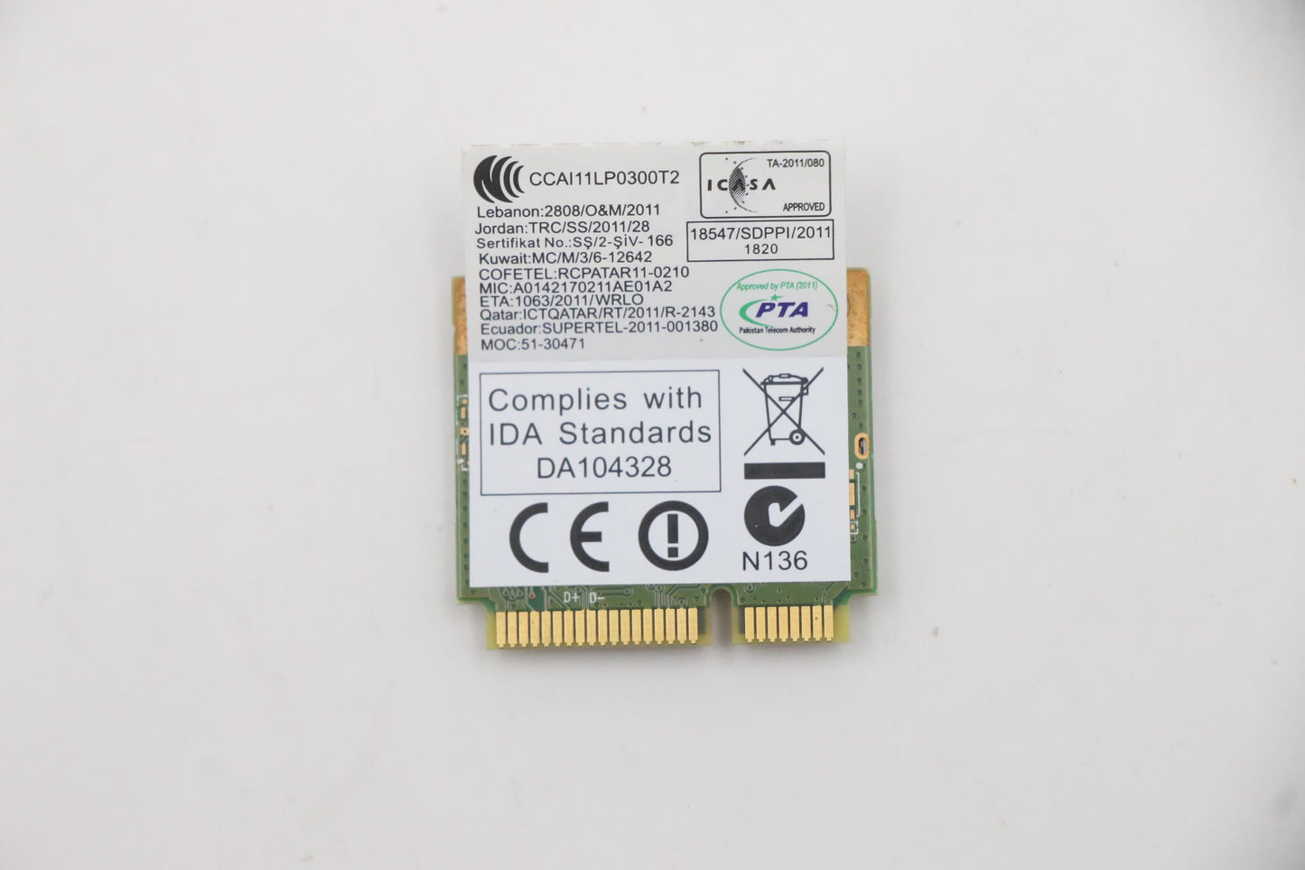 Lenovo WB225 BGN+BT HMC WiFi WLAN LiteOn Board 20200197