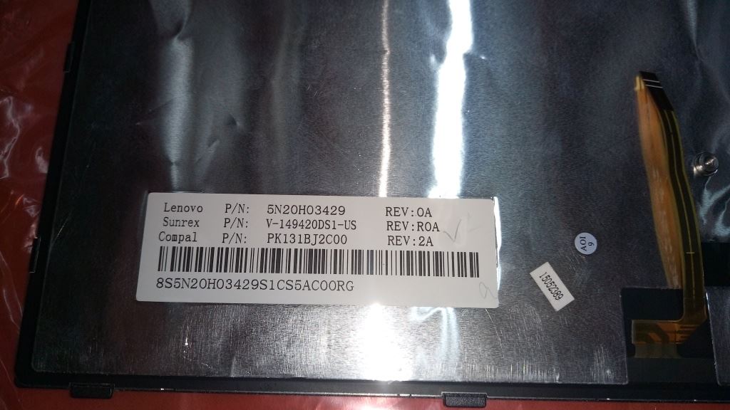 Lenovo USB-T6G1B-JME-BlackKey-BLKBD Keyboard 5N20H03429