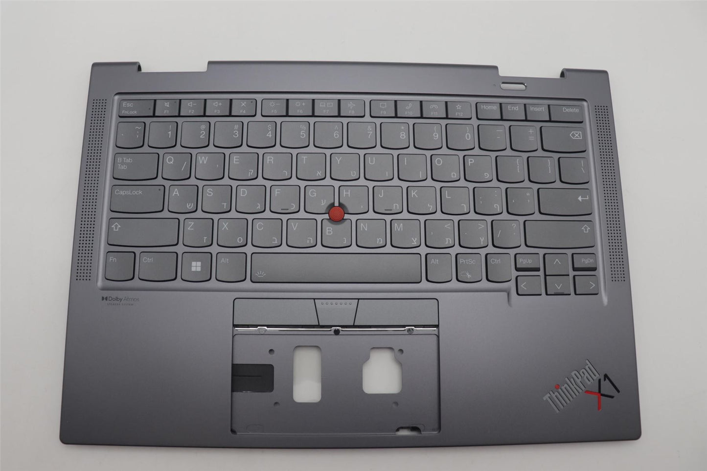 Lenovo ThinkPad X1 6th Gen Keyboard Palmrest Top Cover Hebrew 5M11C40965