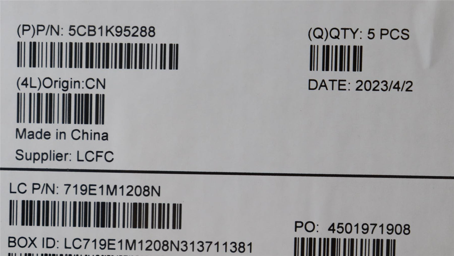 Lenovo Upper Case ASM_UKE L82XM ABFP BL 5CB1K95288