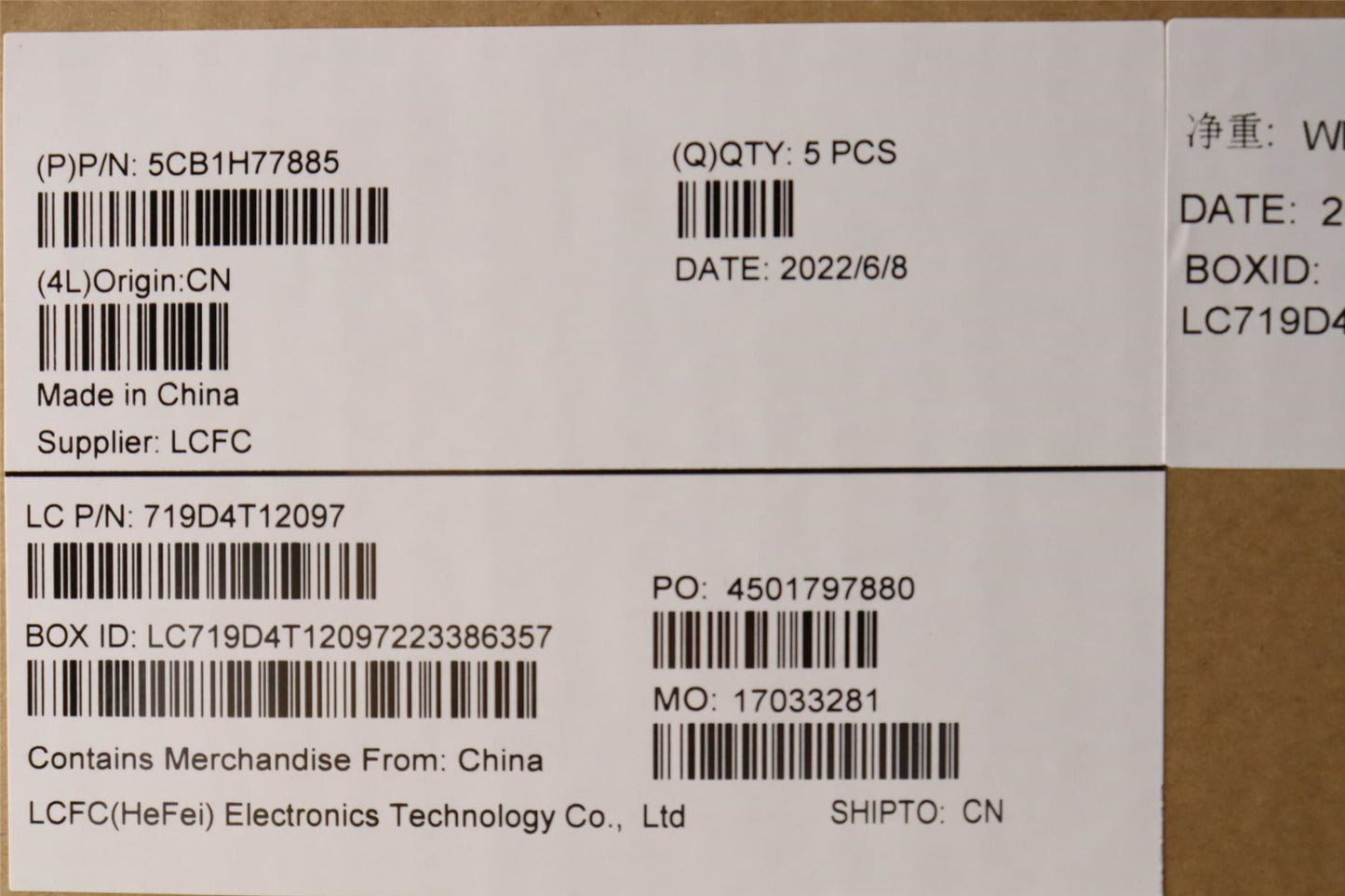 Lenovo Upper Case ASM_USA ENG L82RKFPABBL 5CB1H77885