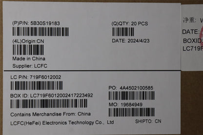 Lenovo BEZEL L 83DN B_32K W/TAPE 5B30S19183