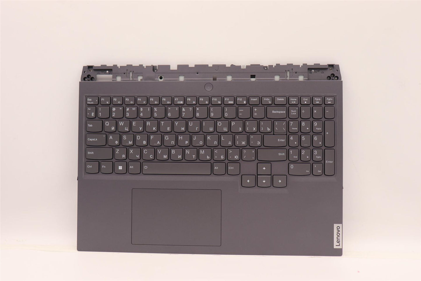 Lenovo 5 16IAH7H Palmrest Cover Touchpad Keyboard Russian Storm Grey 5CB1F38509