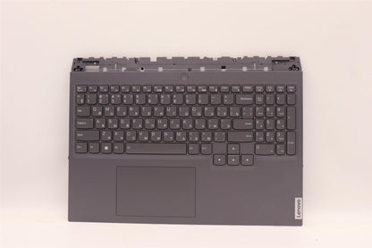 Lenovo 5 16IAH7H Palmrest Cover Touchpad Keyboard Russian Storm Grey 5CB1F38509