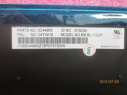 Lenovo FRUCS13KMBacklitKBDJapaneseChicony Keyboard 04Y2418