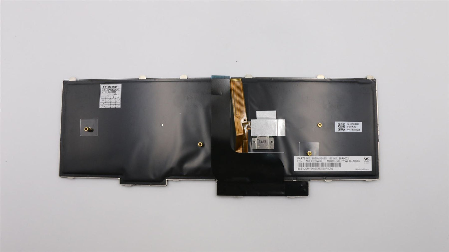 Lenovo ThinkPad P51 P71 Keyboard Lithuanian Black Backlit 01HW239