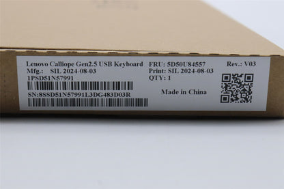 Lenovo DT_KYB Calliope USB G2.5 WT_US 5D50U84557