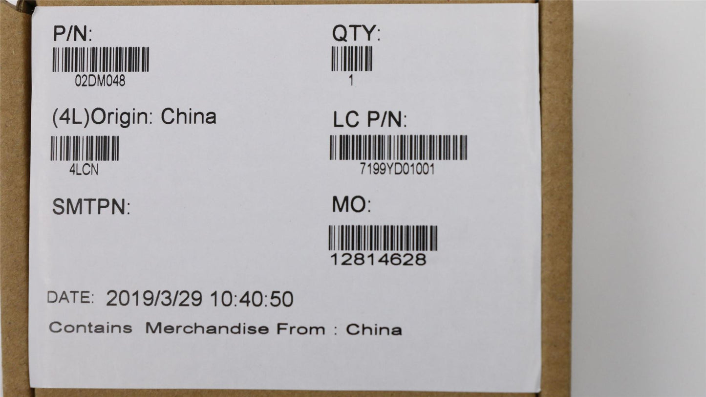 Lenovo 02DM048 LABEL FRU Label E495 MODEL NAME MYLAR