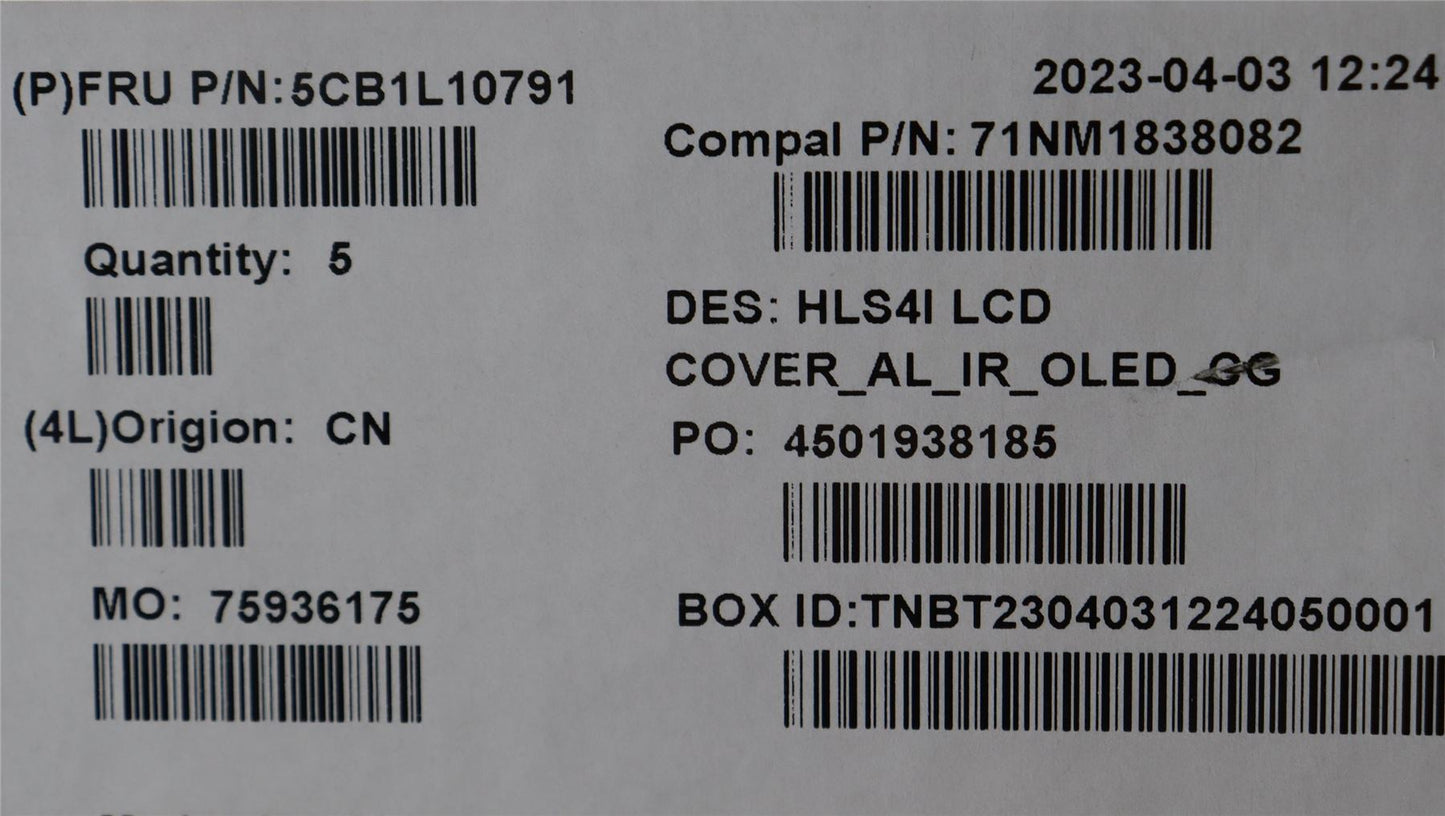 Lenovo IdeaPad 5 14IRL8 5 14ABR8 LCD Cover Rear Back Housing Silver 5CB1L10791