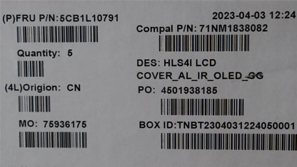 Lenovo IdeaPad 5 14IRL8 5 14ABR8 LCD Cover Rear Back Housing Silver 5CB1L10791