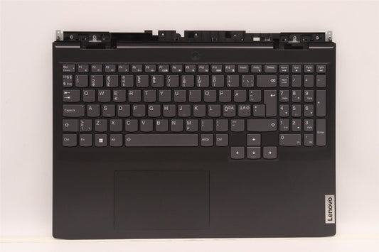 Lenovo IdeaPad 3 16IAH7 Palmrest Cover Touchpad Keyboard Nordic Black 5CB1J09594