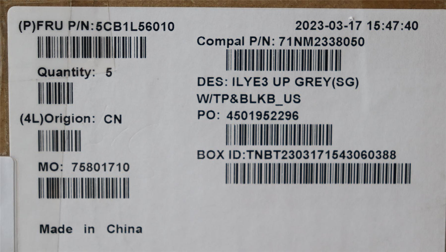 Lenovo Legion 5 16APH8 5 16IRH8 Palmrest Cover Touchpad Keyboard US 5CB1L56010