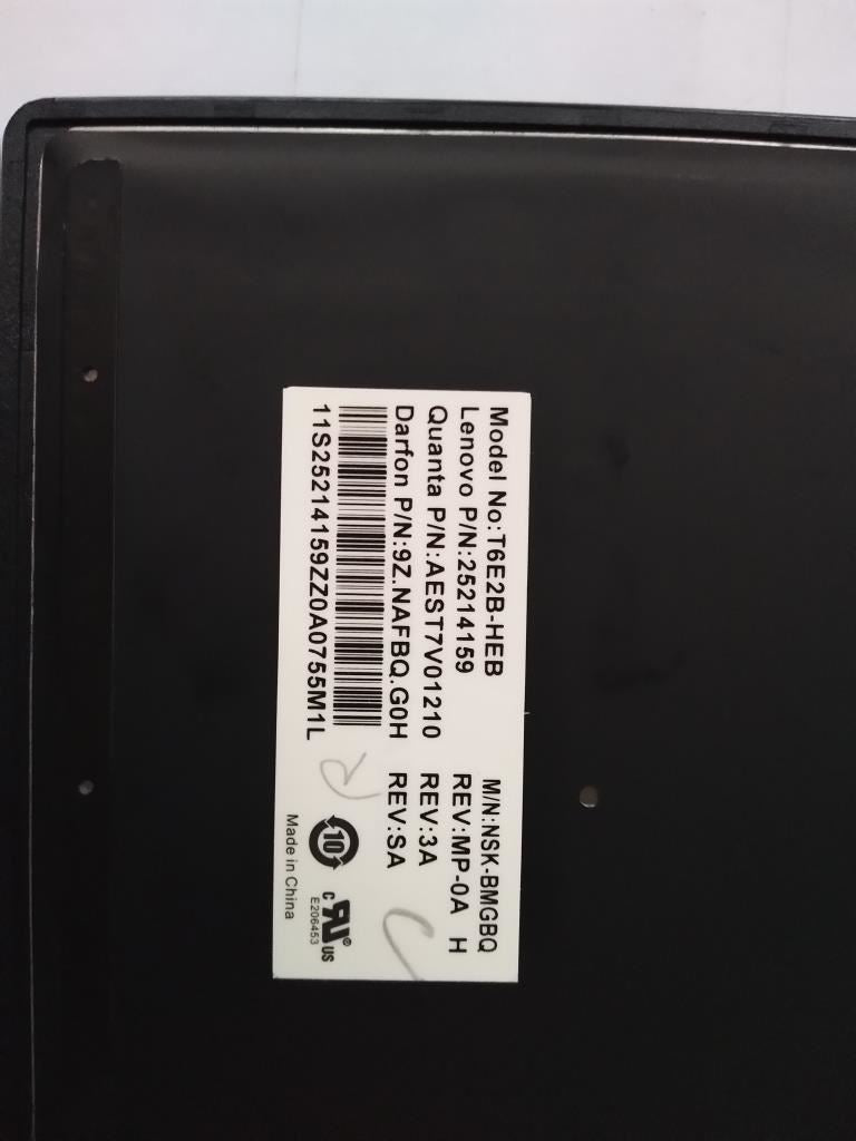 Lenovo HEB-T6E2B-DF-BlackeyBlackFrame-BLKBD Hebrew Keyboard 25214159