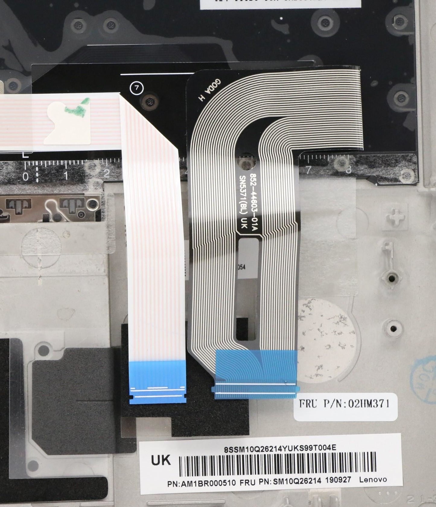 Lenovo MECH_ASM Ccov,SLV,BLKBD,FPR,SR,LTN 02HM371