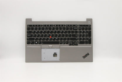 Lenovo ThinkPad E15 Keyboard Palmrest Top Cover US Euro Silver 5M10V16986