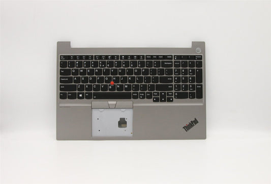 Lenovo ThinkPad E15 Keyboard Palmrest Top Cover US Euro Silver 5M10V16986