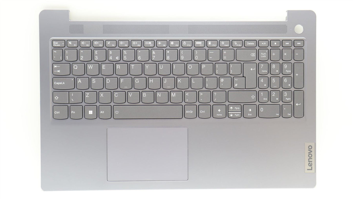 Lenovo IdeaPad 3 15AMN8 Palmrest Cover Touchpad Keyboard UK Backlit 5CB1L28211