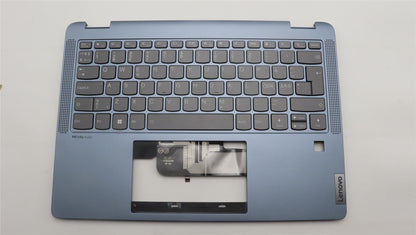 Lenovo IdeaPad 5 14ABR8 Keyboard Palmrest Top Cover Nordic Silver 5CB1K20868