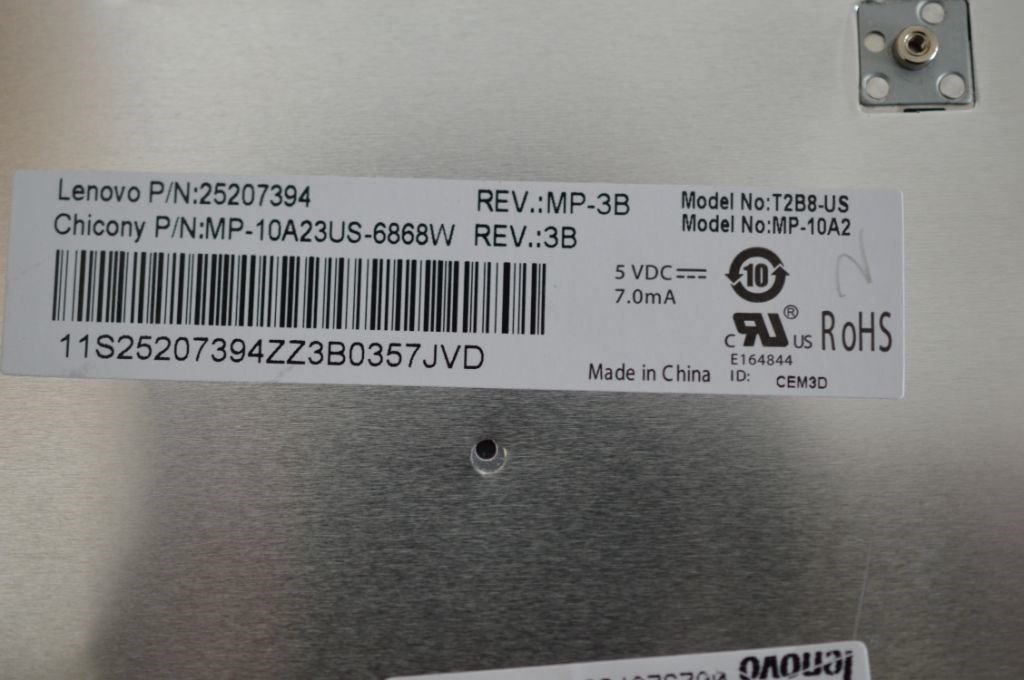 Lenovo CCYT2G8US84BlkKeyMtlgryFKBD win8) Keyboard 25207394