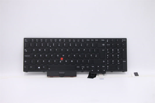 Lenovo ThinkPad P17 2 Keyboard UK Black Backlit 5M11C88900