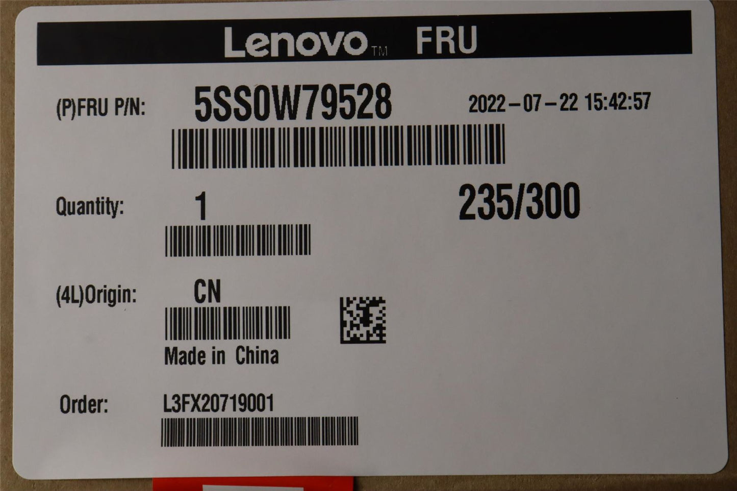Lenovo IdeaCentre 3-24IIL5 3-24ARE05 3-24ALC6 Solid State Drive SSD 00UP651