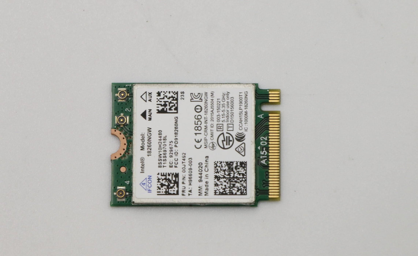 Lenovo Wireless, CMB, IN, 18260 Vpro Board 00JT492