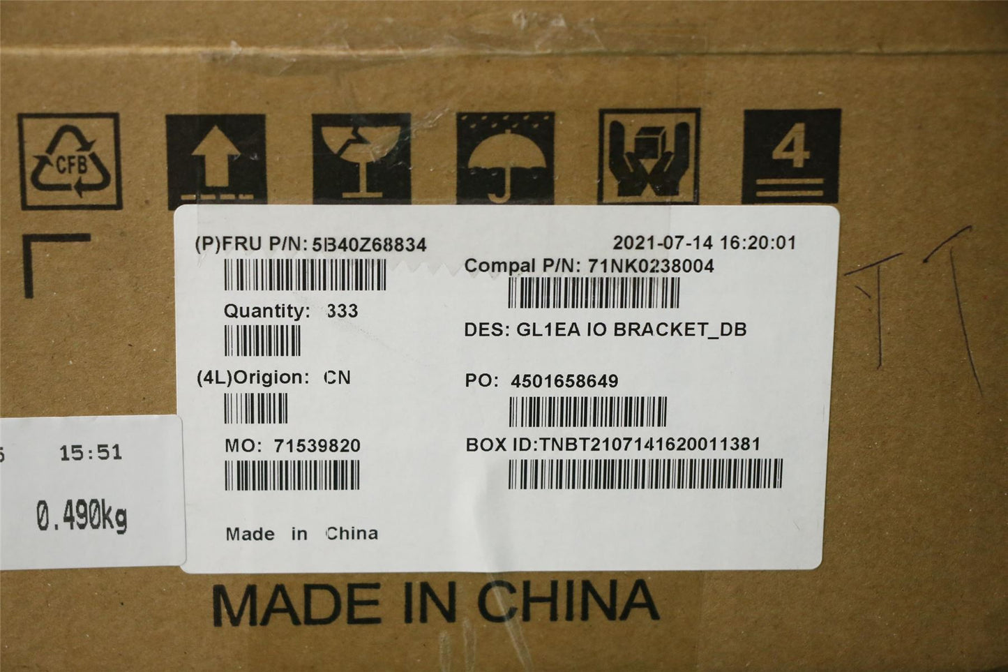 Lenovo FRU BRACKET IO_DB 5B40Z68834
