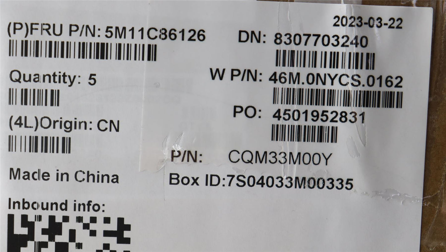 Lenovo MECH_ASM FRASMKB HUN CcCpWFCBKNWWNWL Ch 5M11C86124