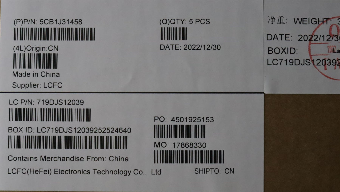 Lenovo Legion S7 16ARHA7 Palmrest Cover Touchpad Keyboard US Euro 5CB1J31458