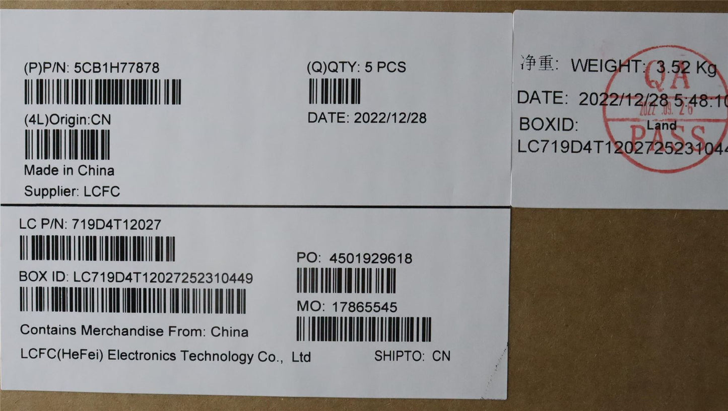 Lenovo Upper Case ASM_SPA L82RK FP AB BL 5CB1H77878