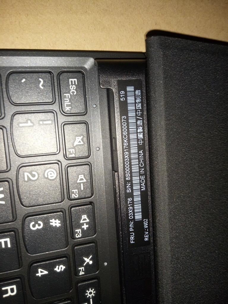 Lenovo TP 10 Folio KBD USI US English Keyboard 03X9176