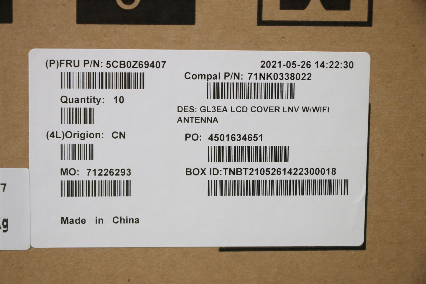Lenovo Chromebook 300e 3 LCD Cover Rear Back Housing Black 5CB0Z69407