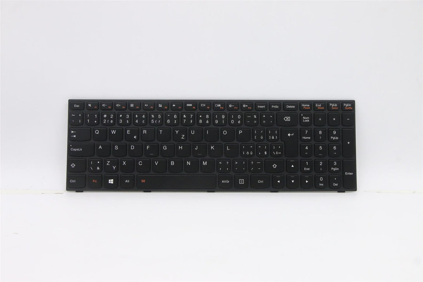 Lenovo Flex 2-15 Keyboard Czech Black Backlit 25214691