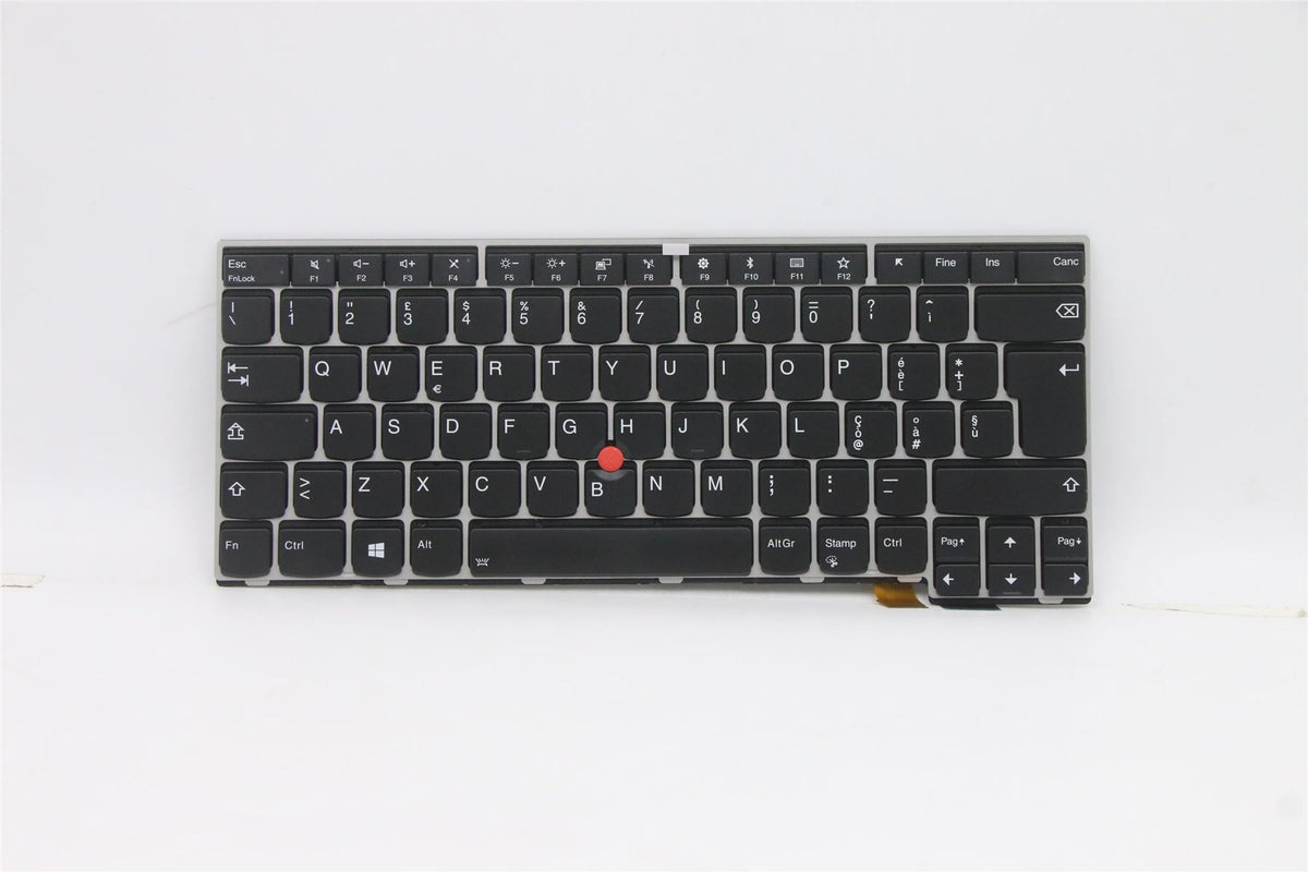Genuine Lenovo ThinkPad T470s Keyboard Italian Silver 01ER886