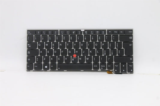 Genuine Lenovo ThinkPad T470s Keyboard Italian Silver 01ER886