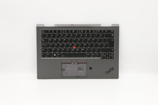 Lenovo Yoga X1 4th Keyboard Palmrest Top Cover UK Grey Backlit 5M10V24944