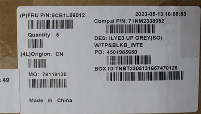 Lenovo COVER Upper Case ASM_EURO ENG C82YA SGBL 5CB1L56012