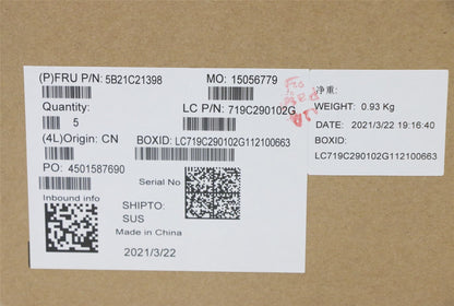 Lenovo 5B21C21398 BDPLANAR WIN,i5-8265U,16G,9560,yTPM2