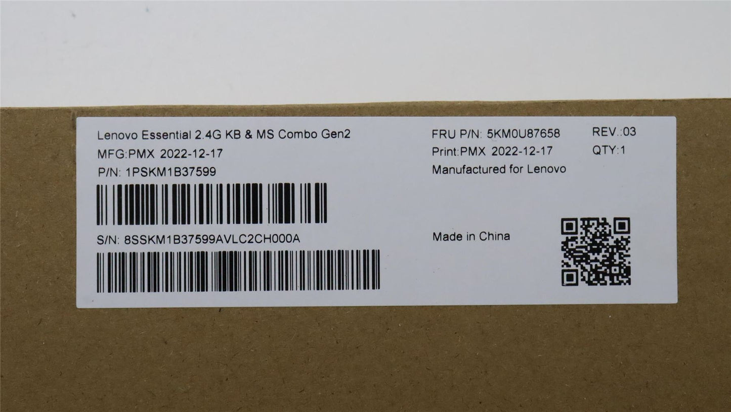 Lenovo WL KM Calliope BK NOR 5KM0U87658