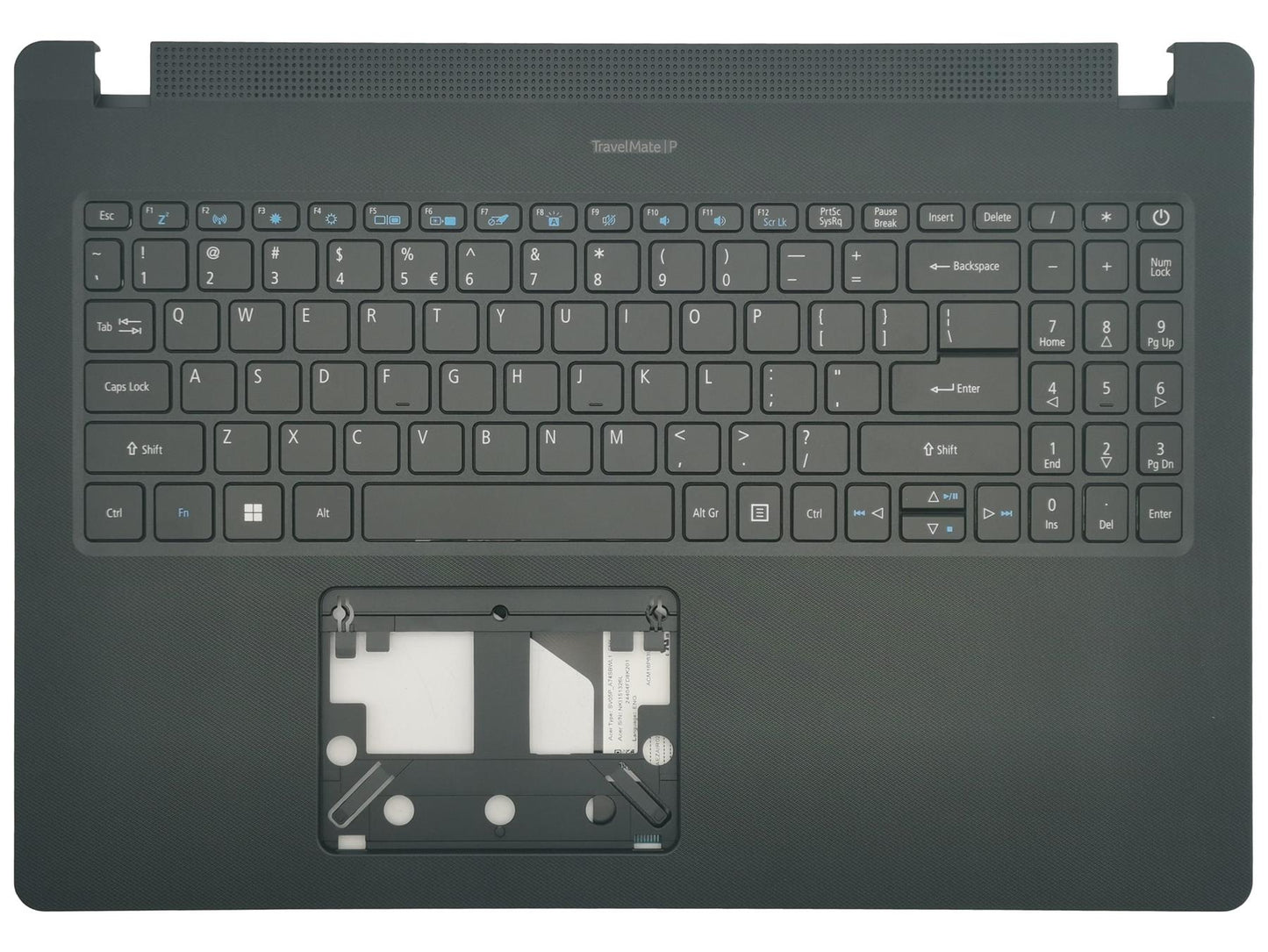 Acer Travelmate P215-52 P215-52G Housse de repose-mains pour clavier noir 6B.VS2N7.F30