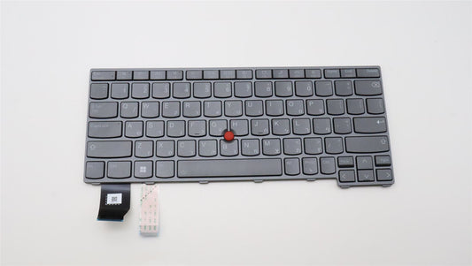 Lenovo ThinkPad X13 Gen 2 Keyboard Hebrew Grey Backlit 5N21A22007
