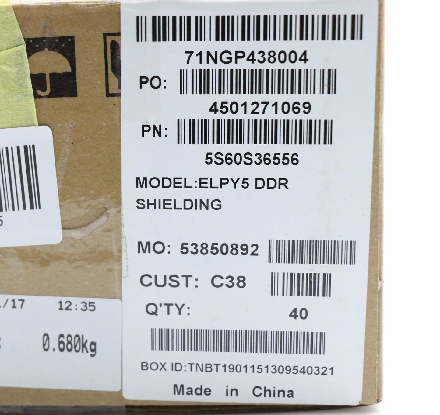 Lenovo 5S60S36556 SHIELD DDR Shielding C 81HE