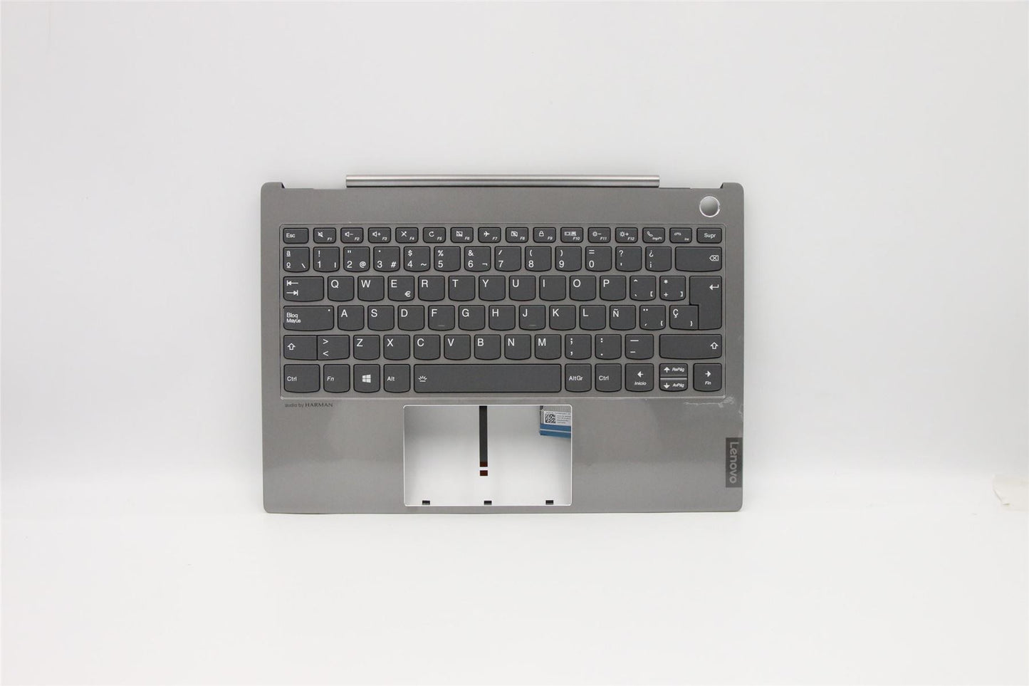 Lenovo ThinkBook 13s-IWL Clavier Palmrest Top Cover Espagnol Gris 5CB0U43200