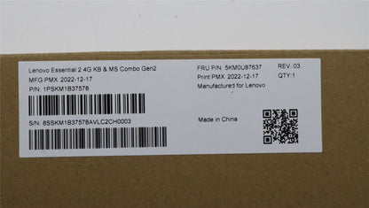 Lenovo WL KM Calliope BK 253 ARA 5KM0U87637