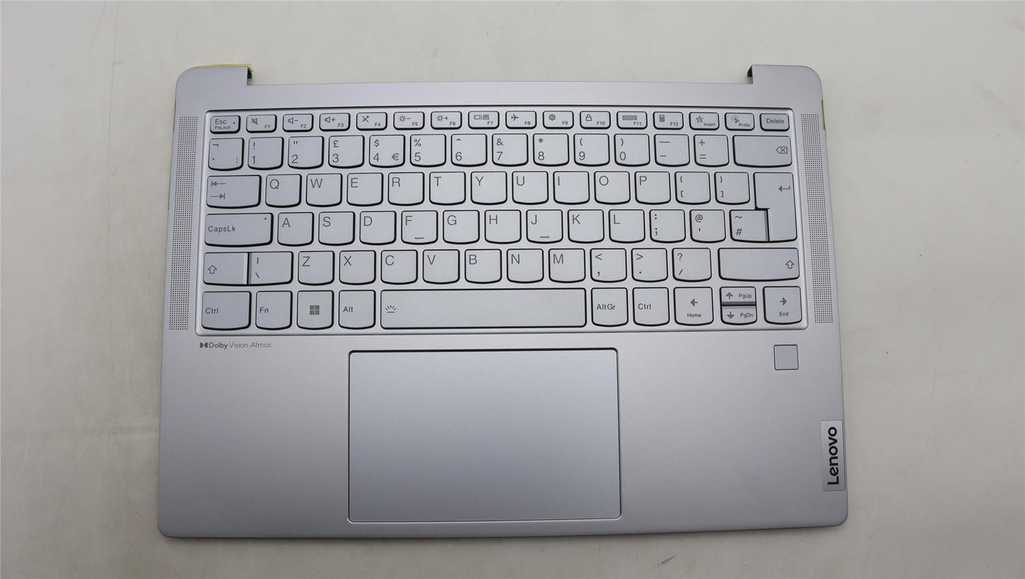 Lenovo Yoga 6 14IRH8 Palmrest Cover Touchpad Keyboard UK Mineral Grey 5CB1L88223